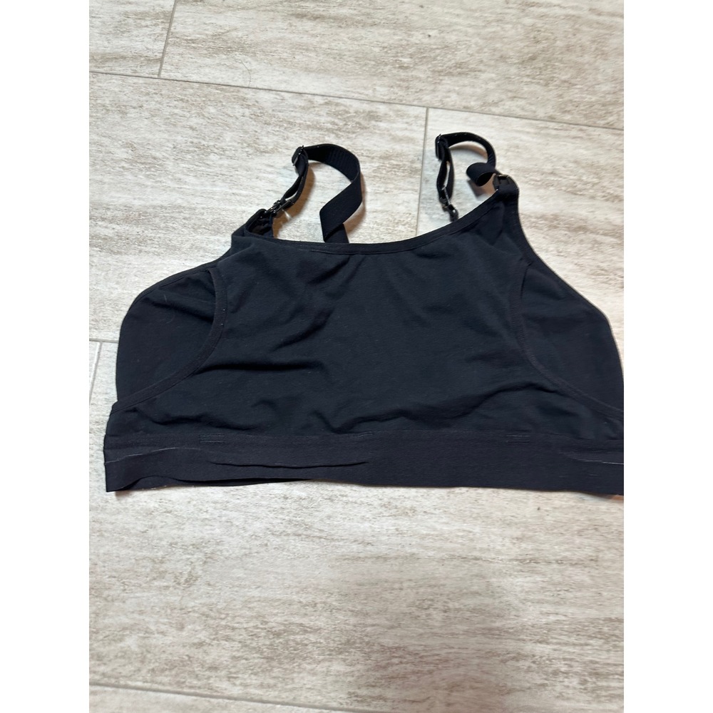 Momcozy Pumping Bra Womens M Black Hands Free Nursing Maternity Comfort 7347